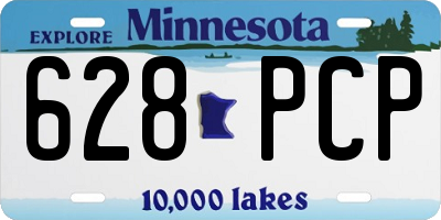 MN license plate 628PCP