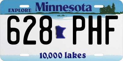 MN license plate 628PHF