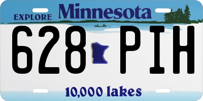 MN license plate 628PIH