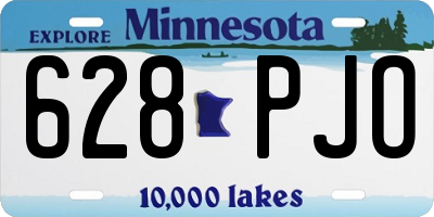 MN license plate 628PJO