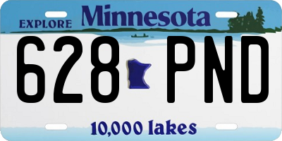 MN license plate 628PND