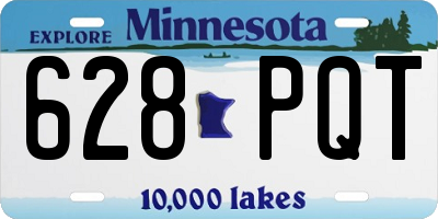MN license plate 628PQT