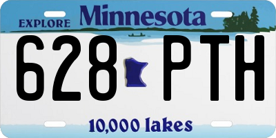 MN license plate 628PTH