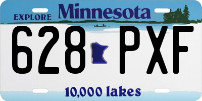MN license plate 628PXF