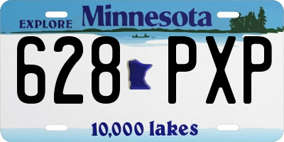 MN license plate 628PXP