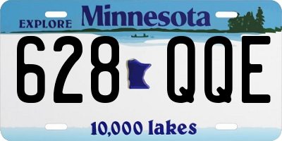 MN license plate 628QQE
