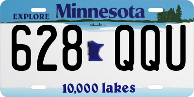 MN license plate 628QQU