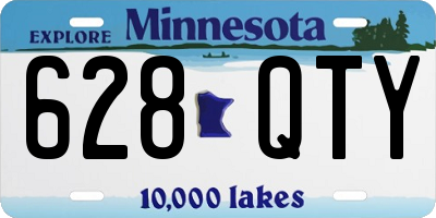 MN license plate 628QTY
