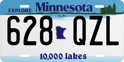 MN license plate 628QZL