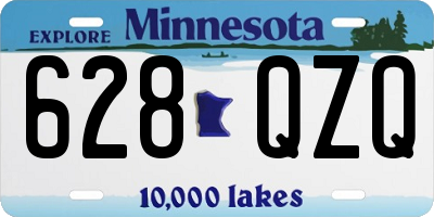 MN license plate 628QZQ