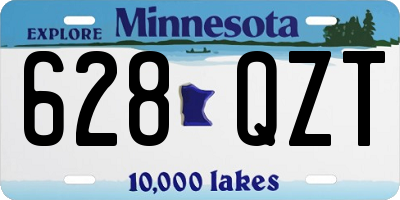 MN license plate 628QZT