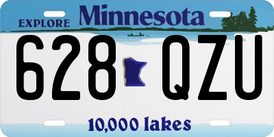 MN license plate 628QZU