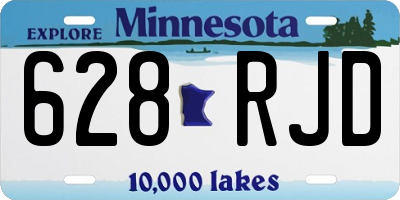 MN license plate 628RJD