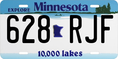 MN license plate 628RJF