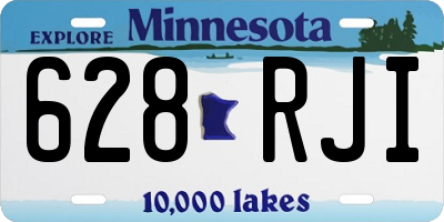 MN license plate 628RJI
