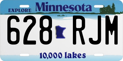 MN license plate 628RJM