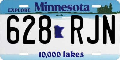 MN license plate 628RJN