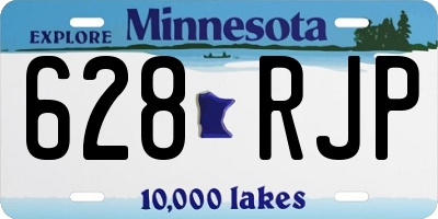 MN license plate 628RJP