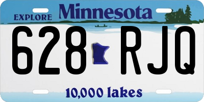 MN license plate 628RJQ