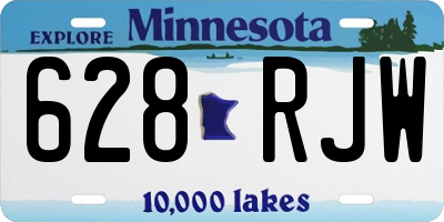 MN license plate 628RJW