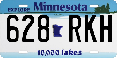 MN license plate 628RKH