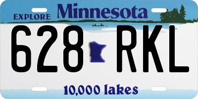 MN license plate 628RKL
