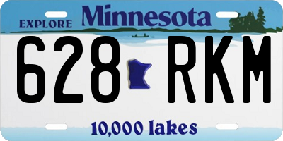 MN license plate 628RKM