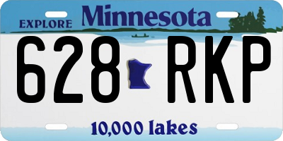 MN license plate 628RKP