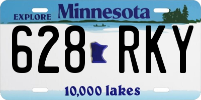 MN license plate 628RKY