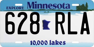 MN license plate 628RLA