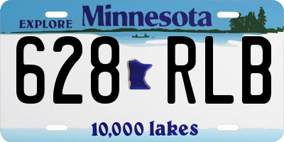 MN license plate 628RLB