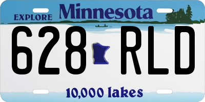MN license plate 628RLD