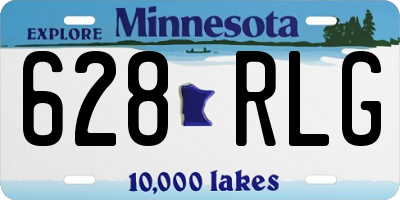 MN license plate 628RLG