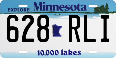 MN license plate 628RLI