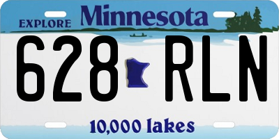 MN license plate 628RLN