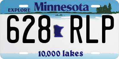 MN license plate 628RLP