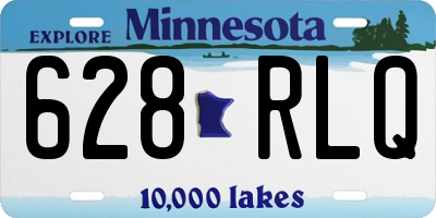 MN license plate 628RLQ