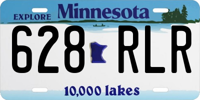 MN license plate 628RLR