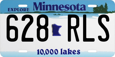 MN license plate 628RLS