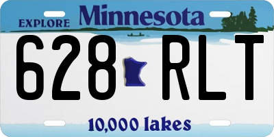 MN license plate 628RLT