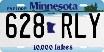 MN license plate 628RLY
