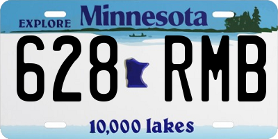 MN license plate 628RMB
