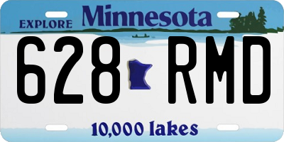 MN license plate 628RMD