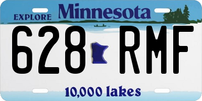MN license plate 628RMF