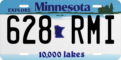MN license plate 628RMI