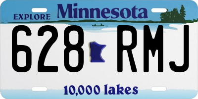 MN license plate 628RMJ