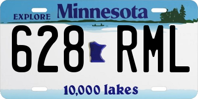 MN license plate 628RML