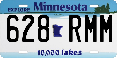 MN license plate 628RMM