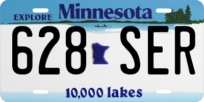 MN license plate 628SER