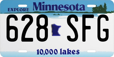 MN license plate 628SFG